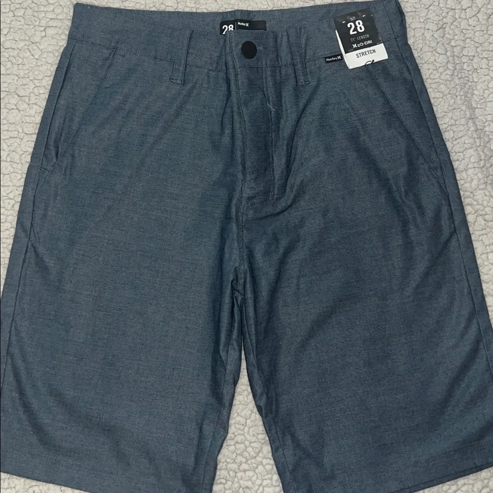 Hurley Dark Gray Flat Front Shorts